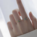 Emerald Duo Ring Set