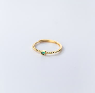 Emerald Duo Ring Set