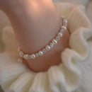Lustrous Pearl & Zircon Elegance Bracelet