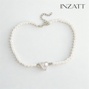 Golden Heart Pearl Necklace