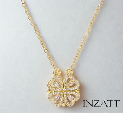 Golden Heart Duo Necklace