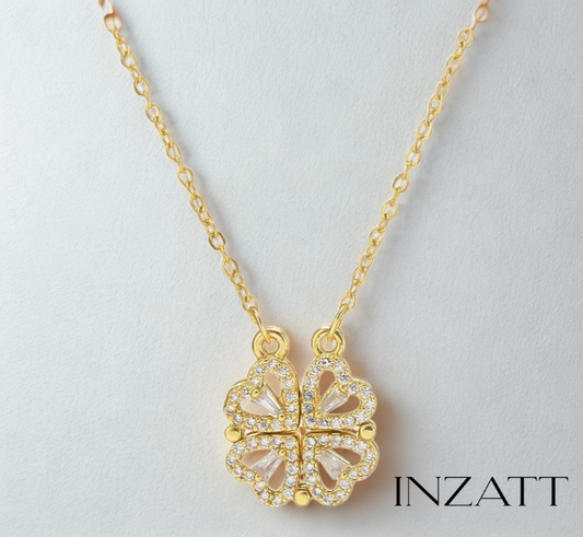 Golden Heart Duo Necklace