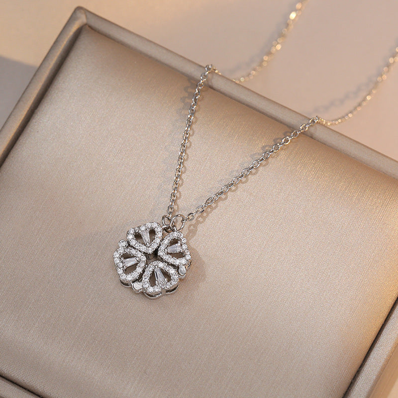 Golden Heart Duo Necklace