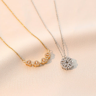 Golden Heart Duo Necklace