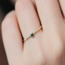 Emerald Duo Ring Set